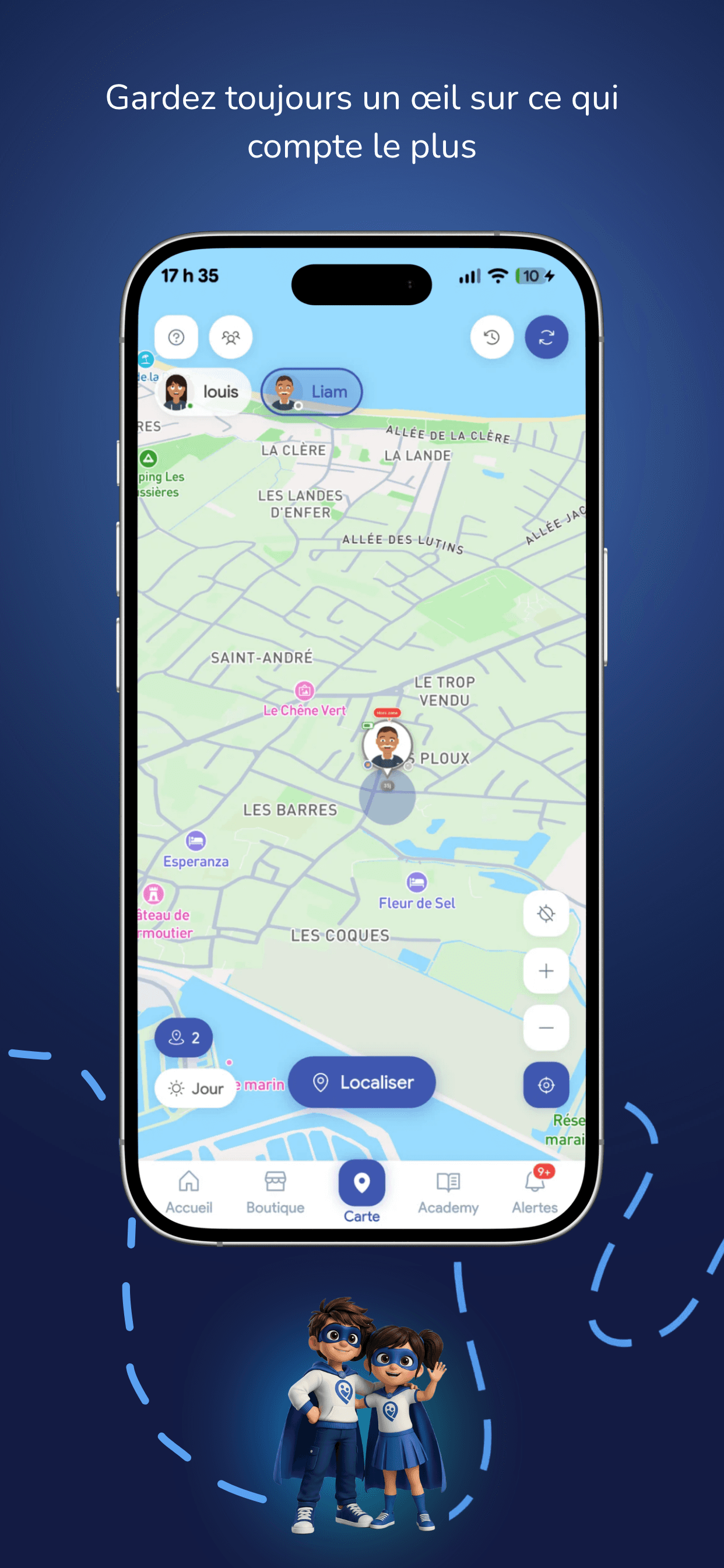 Application Oryndo sur smartphone